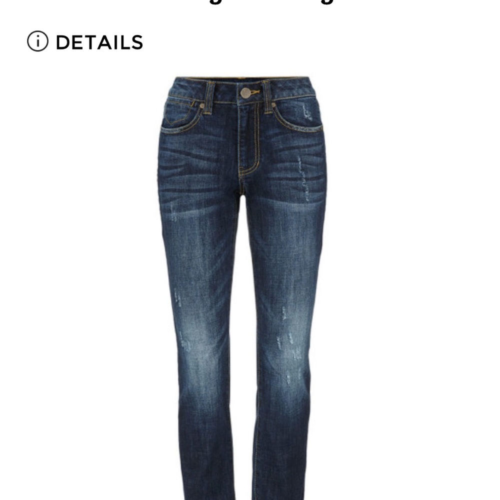 Super cute jeans! High authentic straights! Dress up with heels for a night out